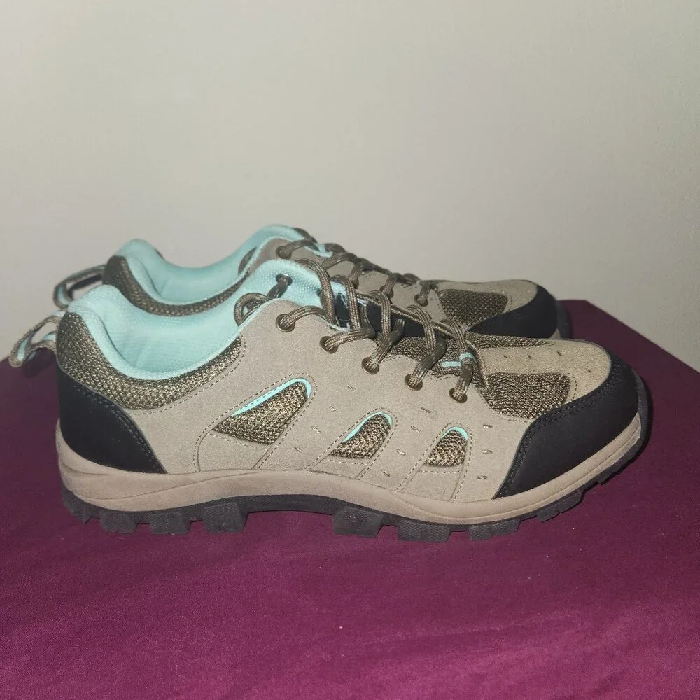 Womens Tan And Light Blue Cushionaire Brig Hiking Boot Size 10 - Picture 7 of 10